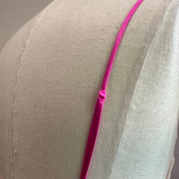 Y2K Victoria Secret Pink Satin Lingerie Tank Top Size Large - Picture 7 of 9